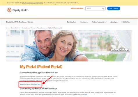 We offer specialized care, whether it is a minor or major injury, a joint repair or replacement, in our urgent care centers, or emergency rooms. . Dignity health patient portal mercy medical group